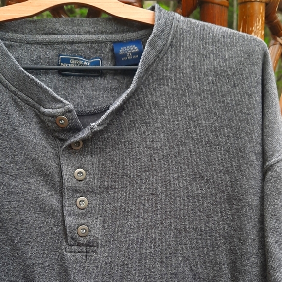 🍀3/15 Great Northwest Long Sleeve Vintage 90s Shirt - Picture 2 of 5